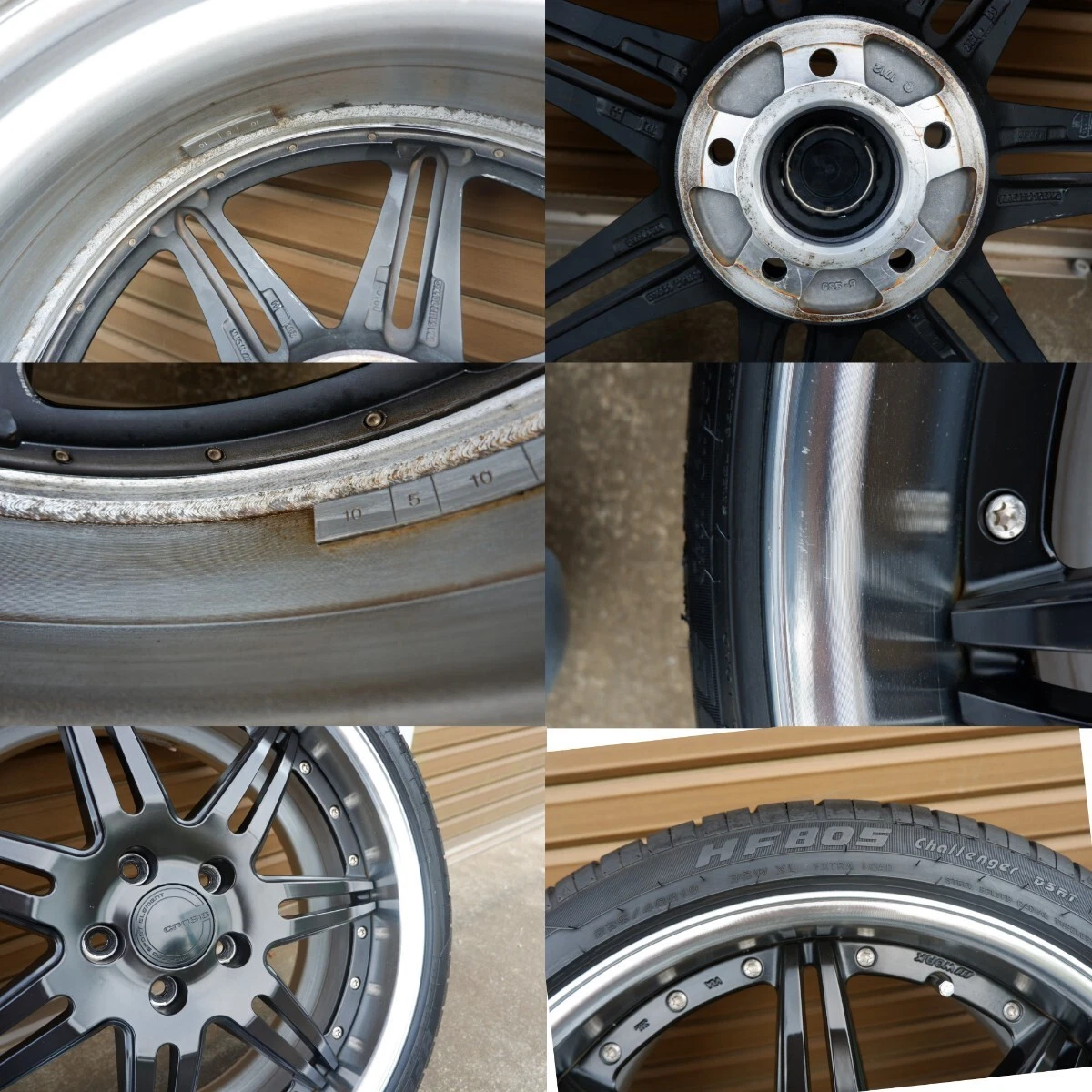 JDM Deep-rim WORK GNOSIS GS5 wheels 198.0J +48 offset 8.5J +43 offset No Tires - Image 10