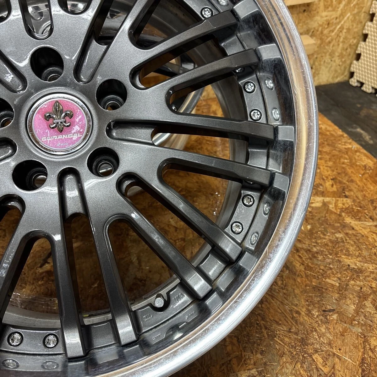 JDM Rare WORK Durandal DD2 deep rims 19x8.5J+25 120/5-lug for Lexus LS No Tires - Image 5