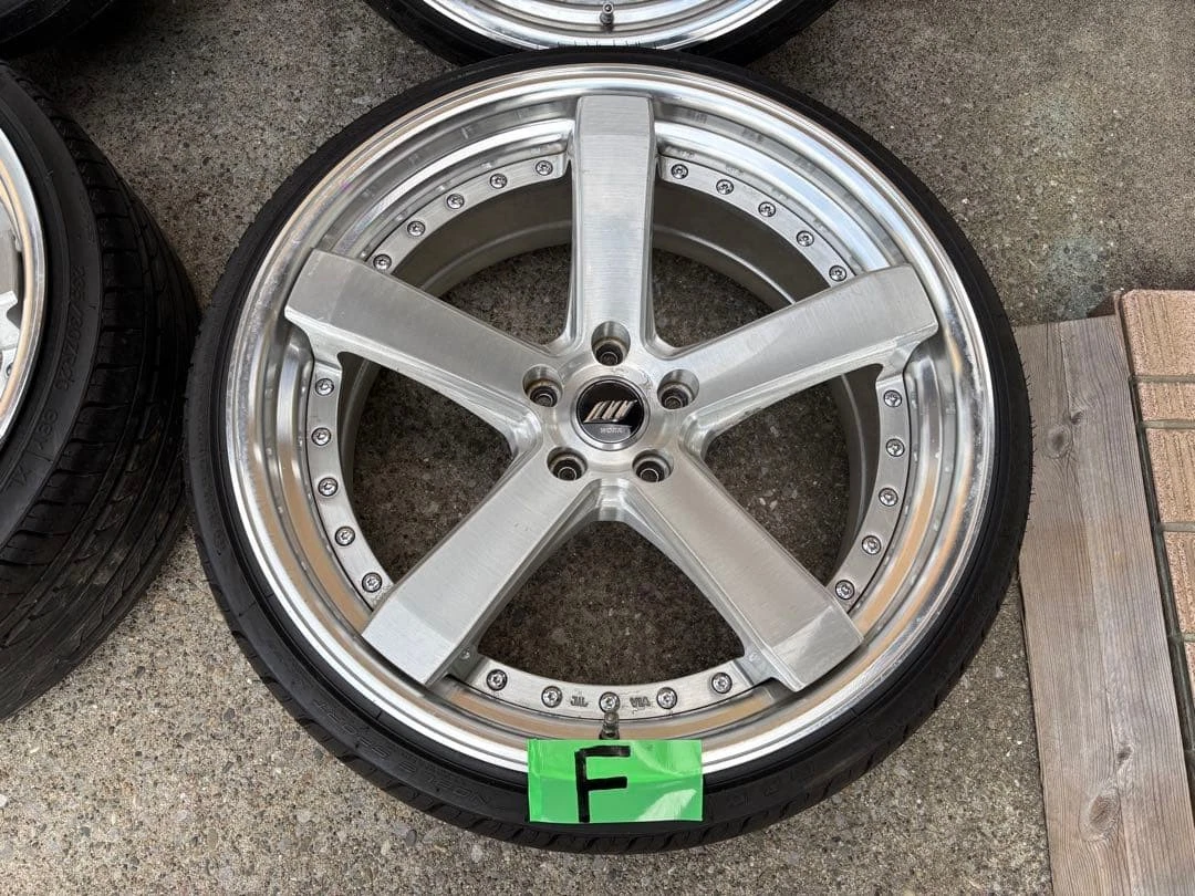 JDM WORK Gist ST2 20-inch wheel and tire set No Tires - Image 3