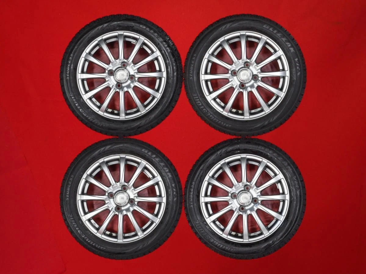 JDM Set of 4 Bridgestone Bridgestone Zack VRX 185/55R15 82Q 12-spoke t No Tires
