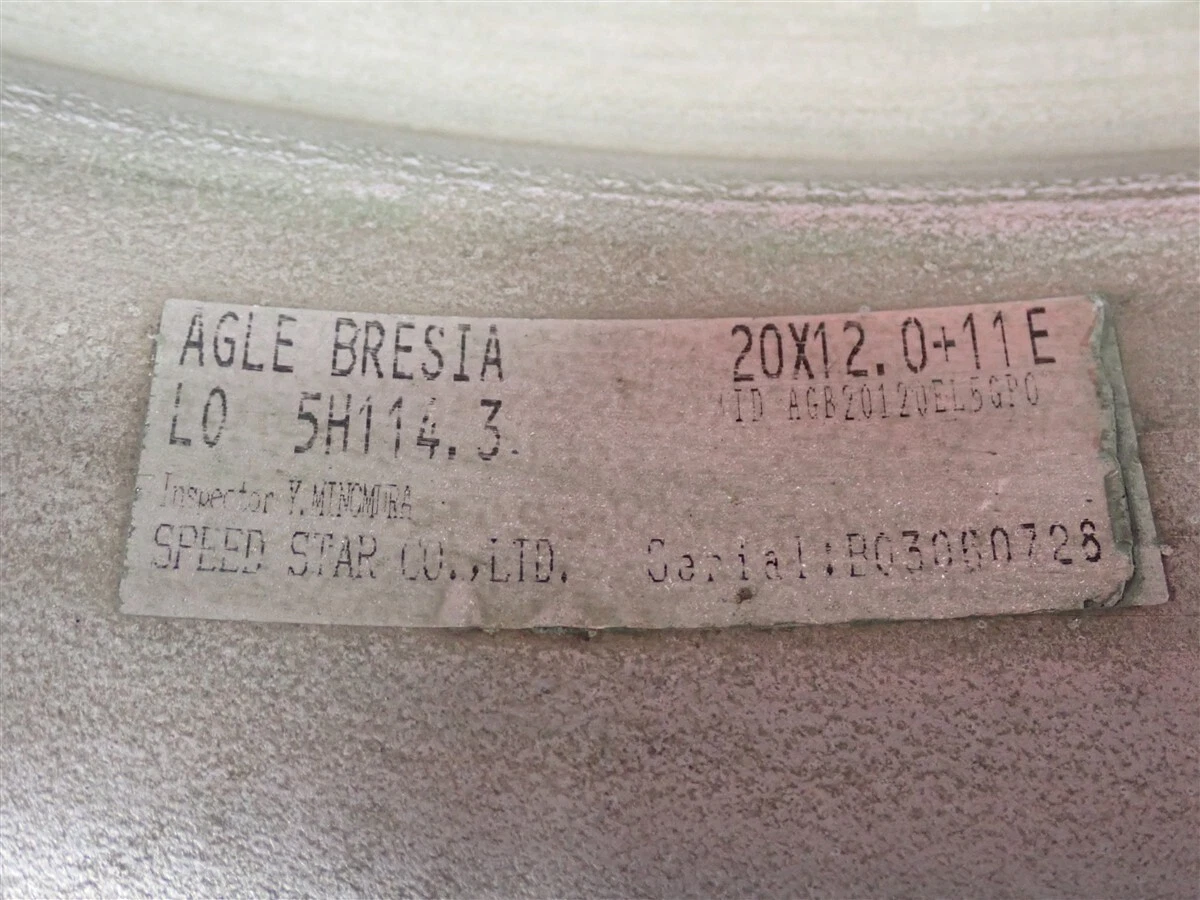 JDM Set of 2 used out-of-print deep-rim wheels SSR AGLE BRESIA 12J 20P No Tires - Image 8