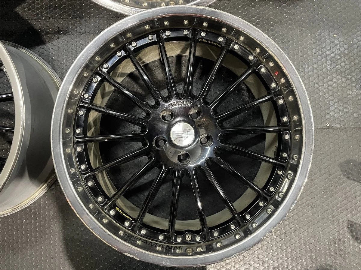 JDM HAMANN Herman Aftermarket Wheels 224Book 10.5J5HPCD120+40 Black De No Tires - Image 5