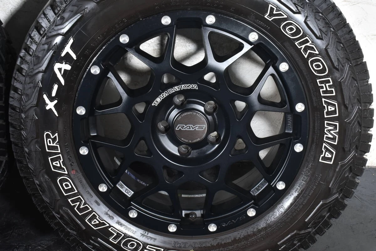 JDM RAYS TEAM DAYTONA M8 17-inch wheels PCD110 7J +35 Yokohama Geoland No Tires - Image 3
