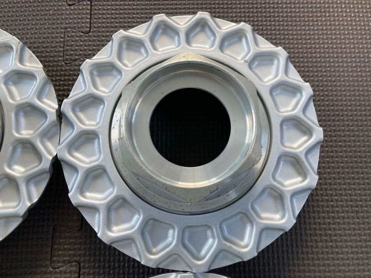 JDM Thick cast full plate "09.24.011" Early BBS RS center caps 4 piece No Tires - Image 5