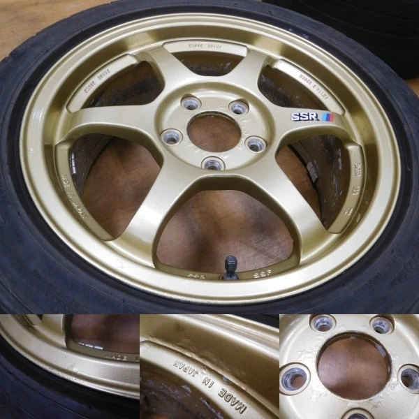 JDM 14-211 lightweight SSR type C TYPE-C 16in 8J +45 7J +42 EK Civic I No Tires - Image 4