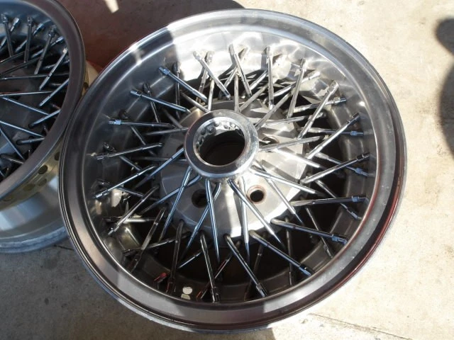 JDM Repair Base VOLK Wire Mesh PCD114.3 6.5J ET11 Old Car No Tires - Image 6