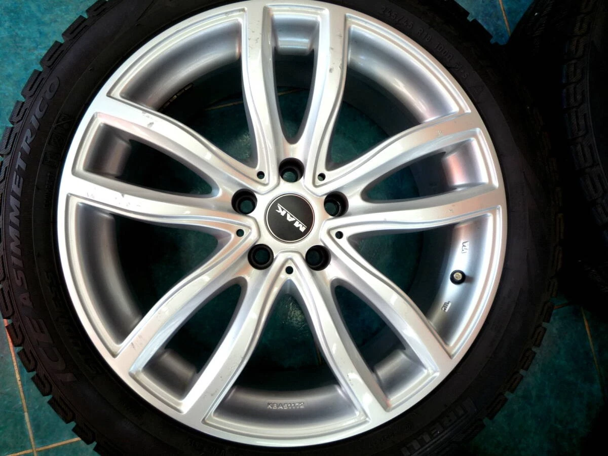 JDM BMW/G30/523d/Pirelli ICE AIMMETRICO245/45R18・MAK FAHR/188J/5H/ET30 No Tires - Image 4