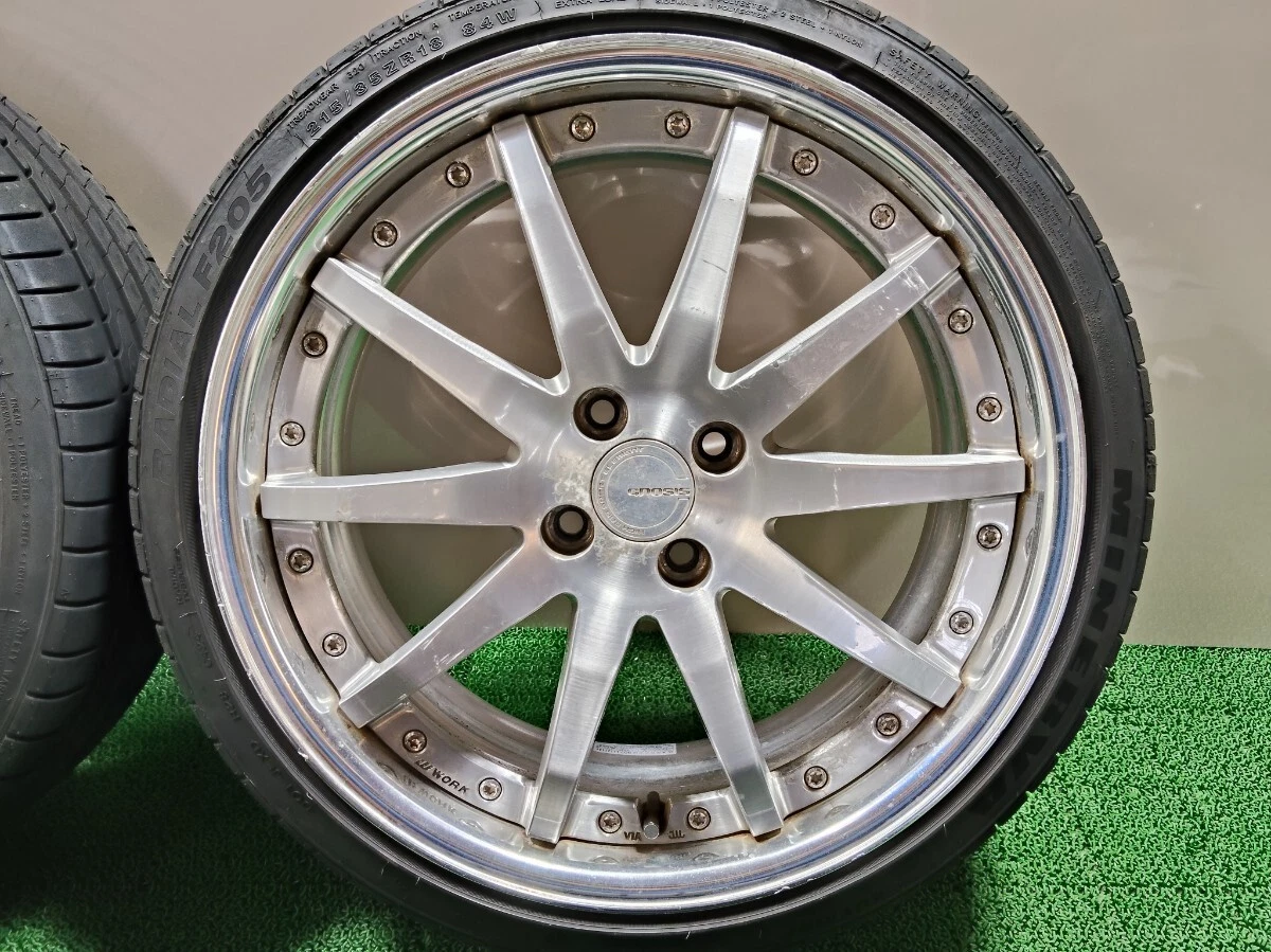 JDM Custom WORK Gnosis GS1 187.5J +54 PCD100 4-lug O-disc MINERVA 215/ No Tires - Image 4