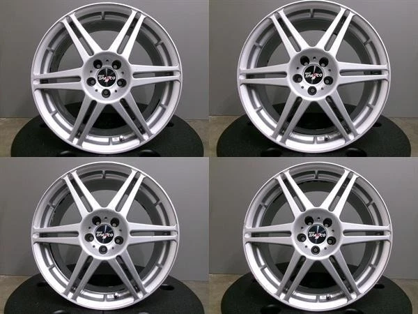 JDM 215/45R17 summer tires rare aftermarket aluminum wheels 175x100 bo No Tires - Image 2