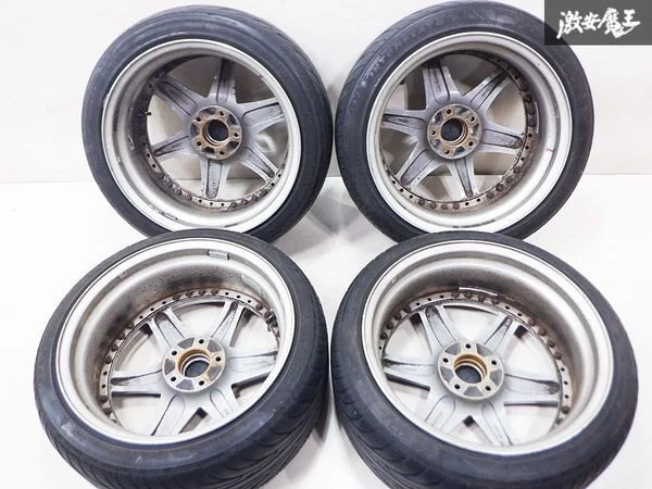 JDM Rare Abflug Goan Revalle 189J +29 5-hole PCD114.3 wheels for the Z No Tires - Image 6