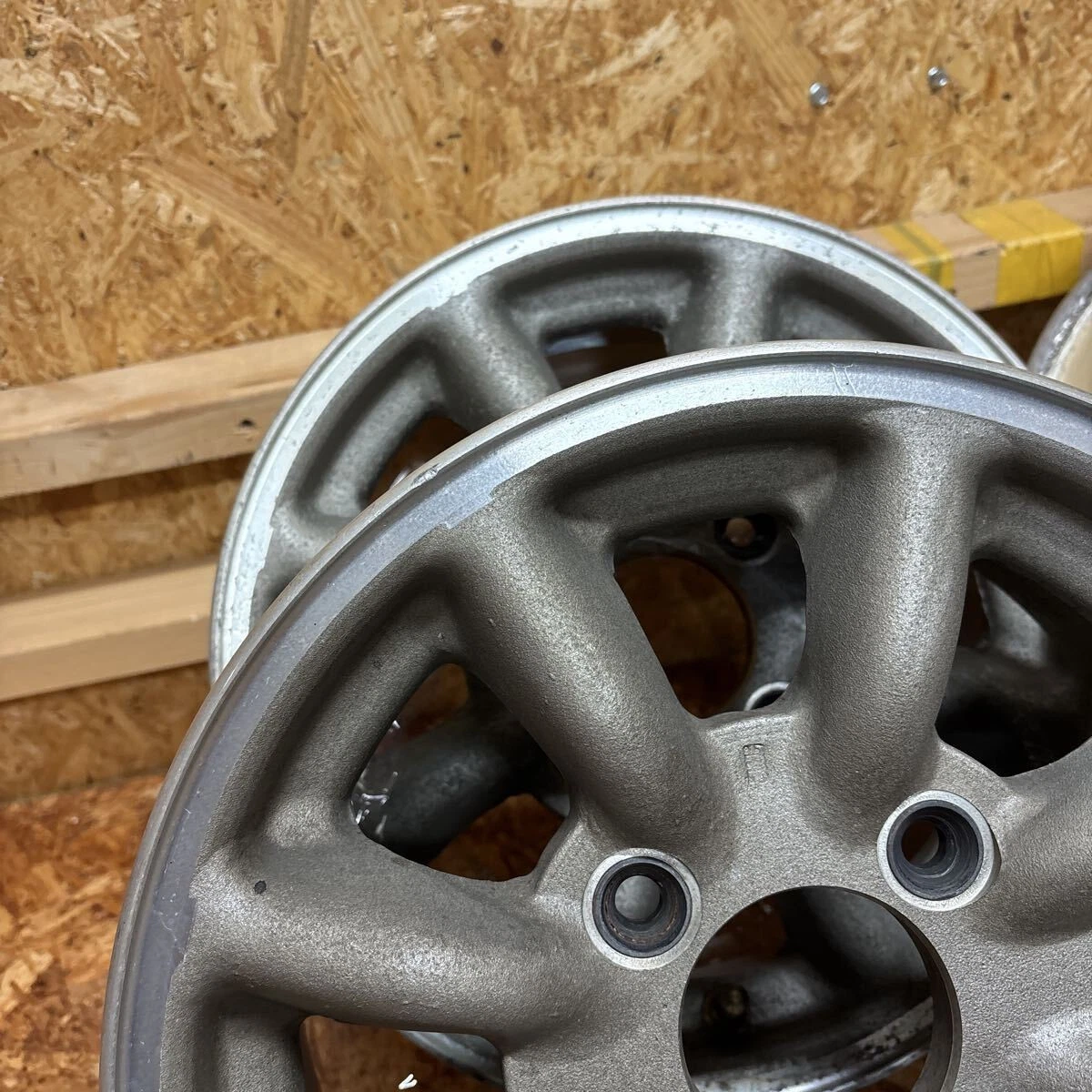 JDM Rare Watanabe 13x5J+30 114.3/4 Bolt Pattern Kei Size Fits Alto Eve No Tires - Image 3