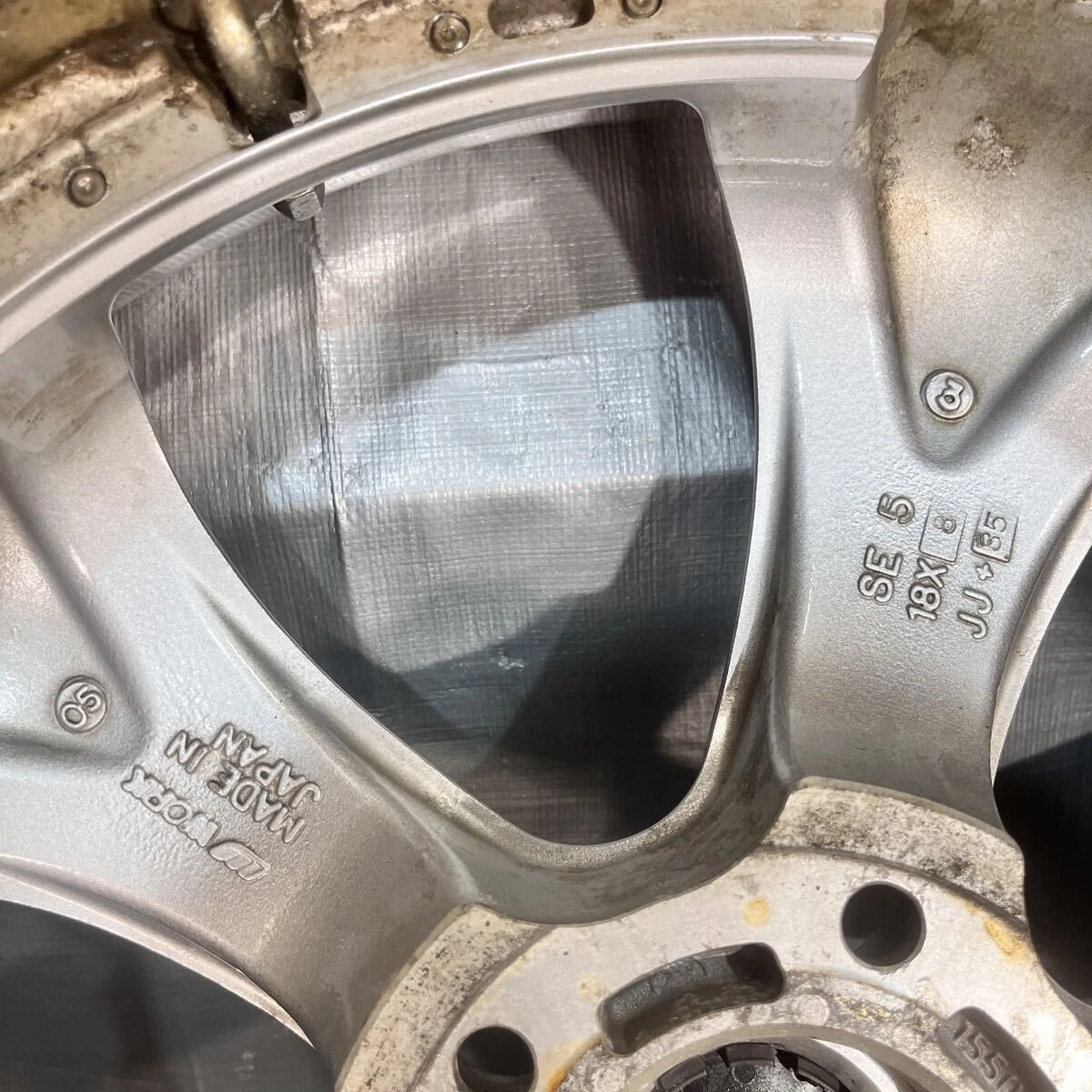 JDM WORK EUROLINE ESE-F 1818x8J +35 114.3 5H Deep Rim Aluminum Wheels No Tires - Image 8