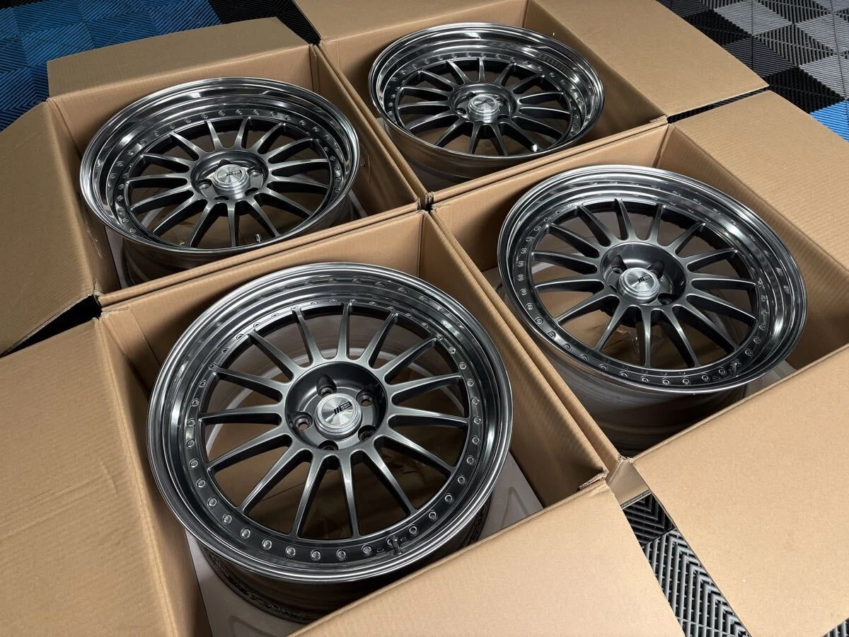 JDM TANABE SSR Professor TF1 209J+29/+24 PCD114.3 Titanium Silver whee No Tires