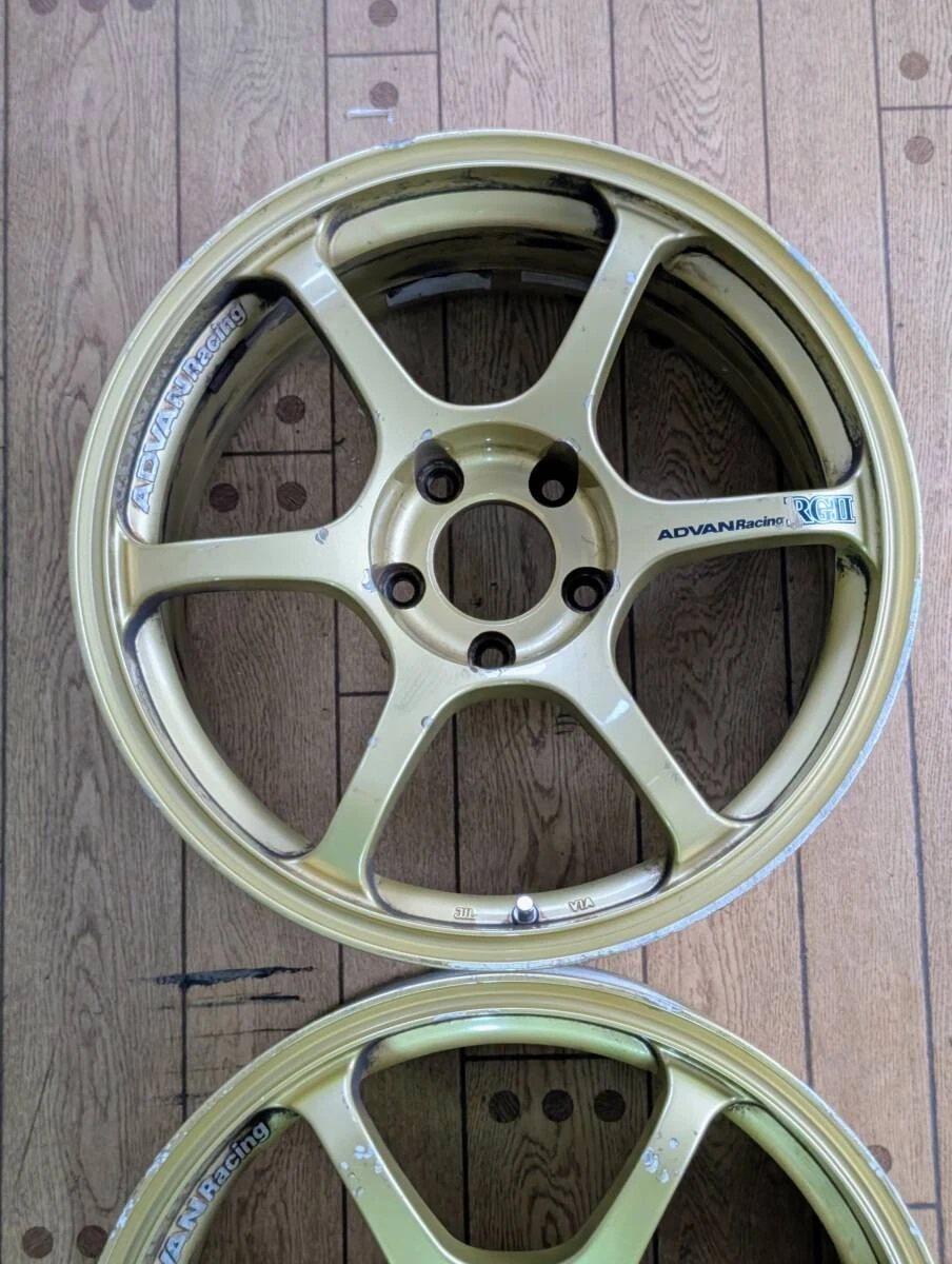 JDM Get 4000 yen off your winning bid Yokohama ADVAN RGII Aluminum Whe No Tires - Image 3