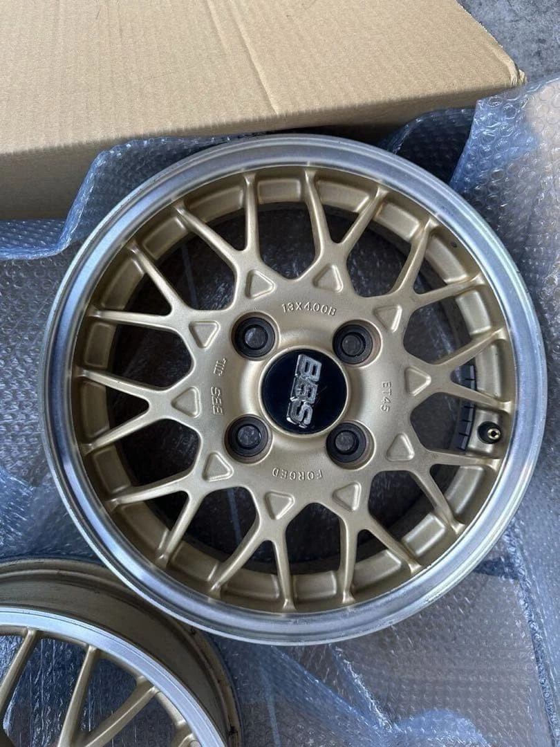 JDM FORGED Subaru Vivio genuine BBS forging wheels 13 inch Sunbar etc. No Tires - Image 5