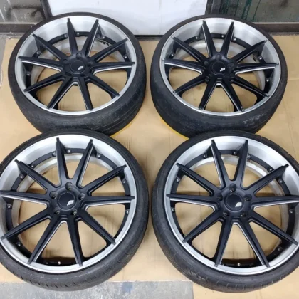 JDM RAYS Rays B/F black Fleet V625C 208.5J +38 PCD114.3 5H 4-wheel set No Tires