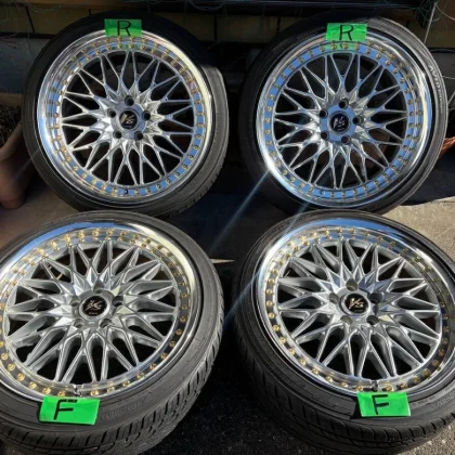 JDM WORK VS-XV 19-inch Wheel & Tire Set 4-wheel 9J +40 10J +46 5H PCD1 No Tires