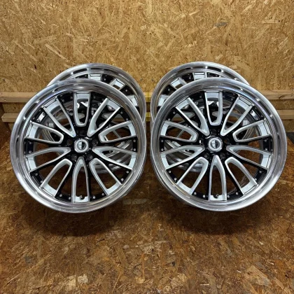 JDM Rare size WORK Shutbar SW5 deep rim 20x8.5J +30/+17 114.3/5-lug Cr No Tires