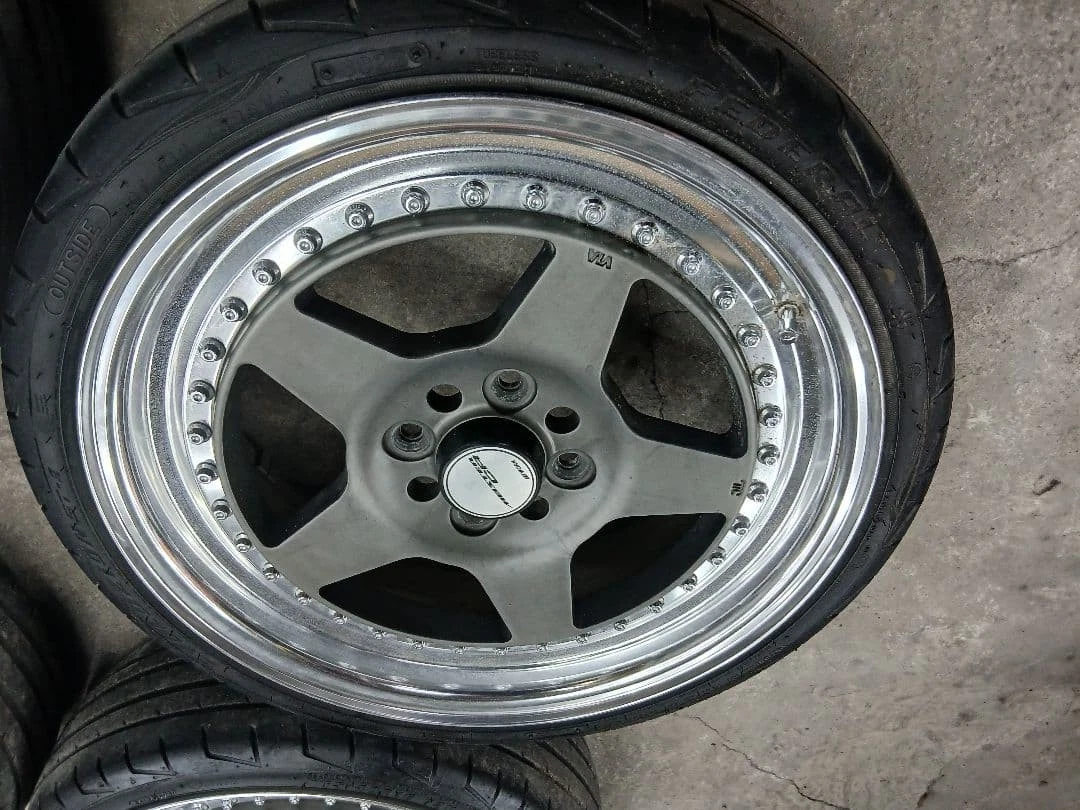 JDM Work Meister CR01 16-inch 4-hole PCD100 5.5J +26 No Tires - Image 3