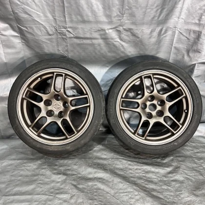 JDM Nissan BCNR33 R33 Skyline GT-R Genuine Aluminum Wheels Set of 2 Fo No Tires