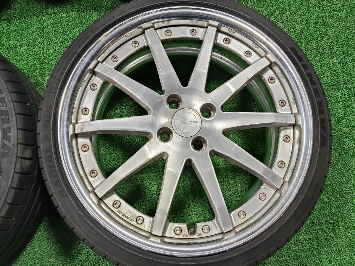JDM Custom WORK Gnosis GS1 187.5J +54 PCD100 4-lug O-disc MINERVA 215/ No Tires - Image 6