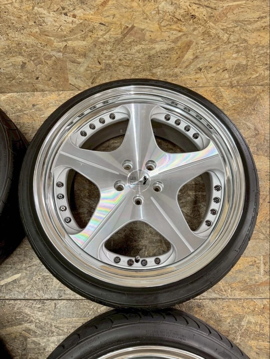 JDM Rare Leonhard Orden ORDEN 209J+32 PCD114.3 5-hole 5H Discontinued No Tires - Image 4