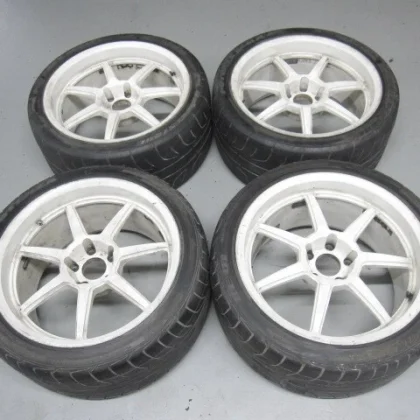 JDM Rare HINODEX forging 9.5J+15 114.3/5H 184Book set GT-R BNR32 BCNR3 No Tires