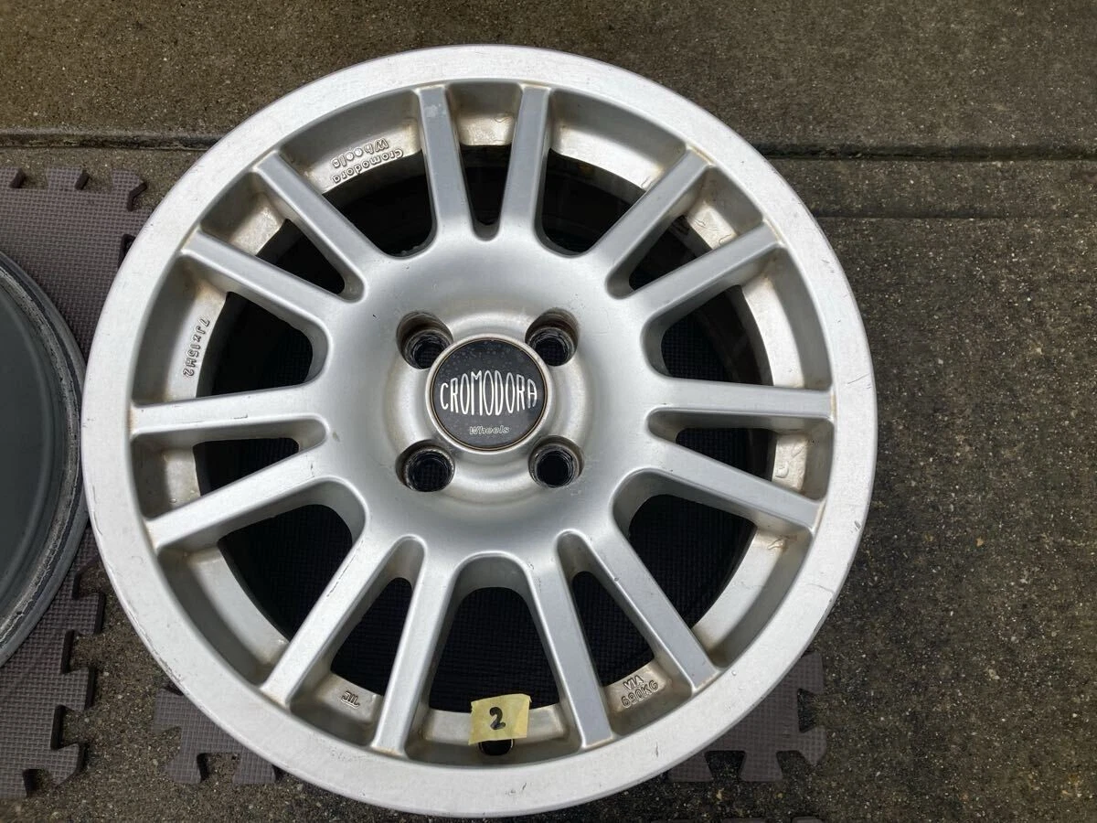 JDM Black Cromodora Race 2000 15 7J +38 100 4Book wheels for Roadster No Tires - Image 6