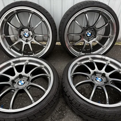 JDM ADVAN Racing RZ-DF 198.5J+35 5-lug PCD120 wheels and tires 4-book No Tires