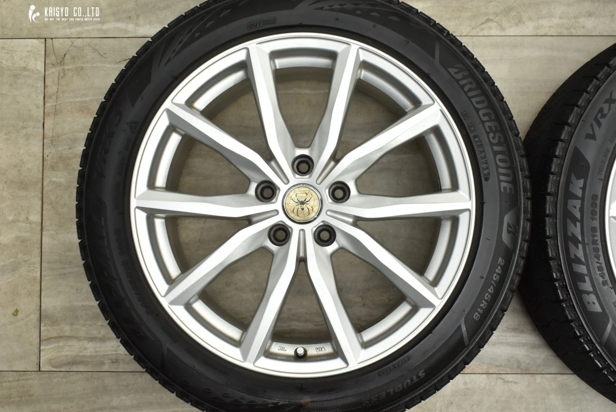 JDM Bari Groove Eurospeed 18in 8J +45 PCD114.3 Bridgestone Zack VRX3 2 No Tires - Image 3