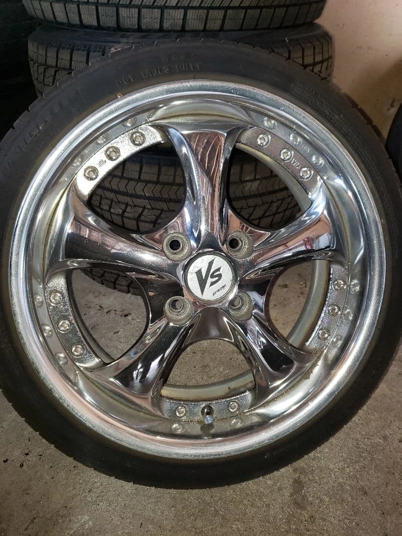 JDM 15 deep rim wheel work kf vs No Tires - Image 4