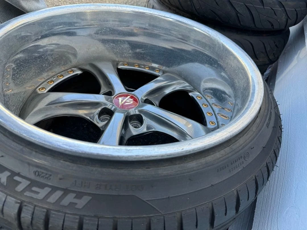 JDM Rebarrel VSKF 18-inch 10.5j 12j deep rim VS-KF plated No Tires - Image 3