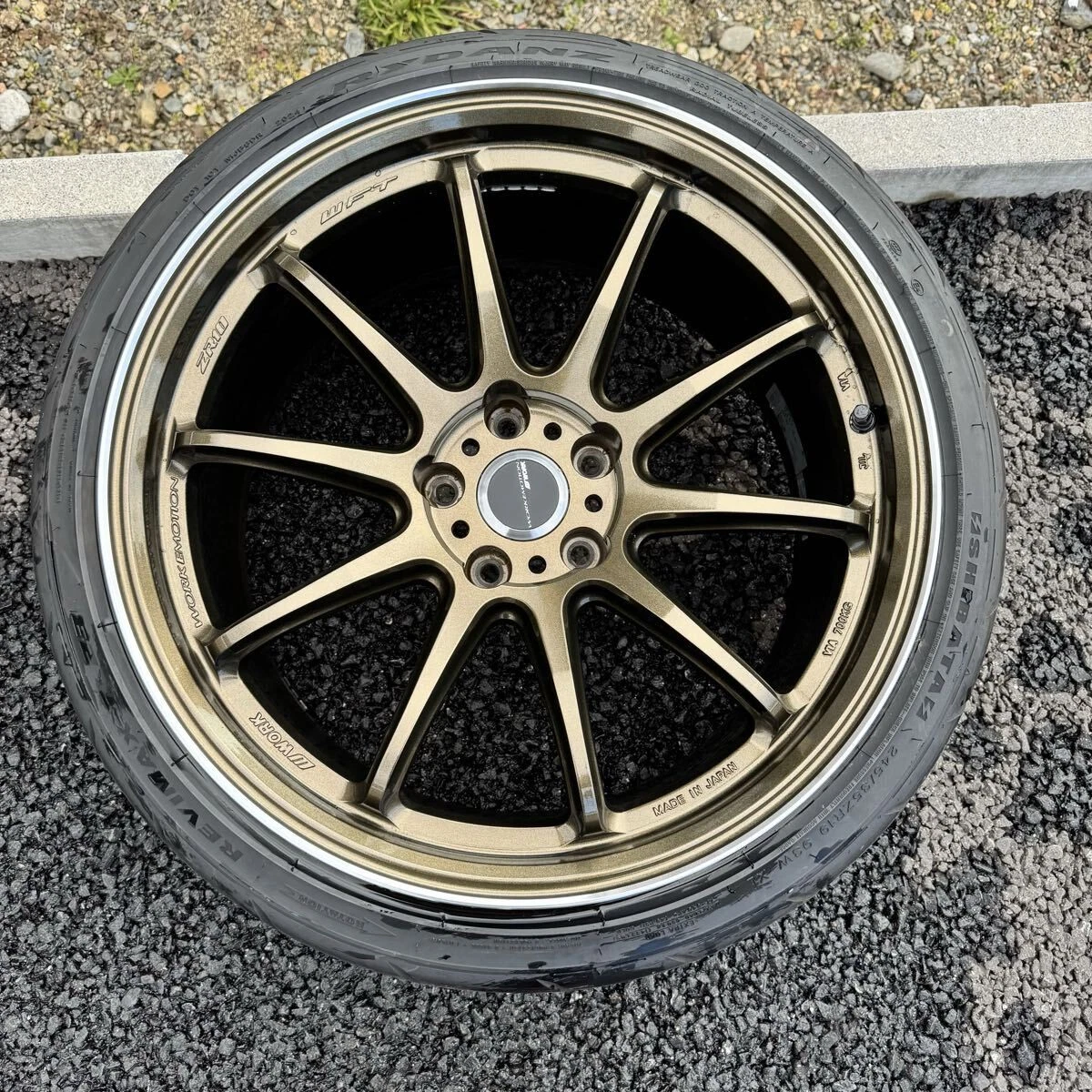 JDM WORK EMOTION ZR10 19-inch 9.5j+23 wheels Shiba Tire R23 245/35/r19 No Tires - Image 6