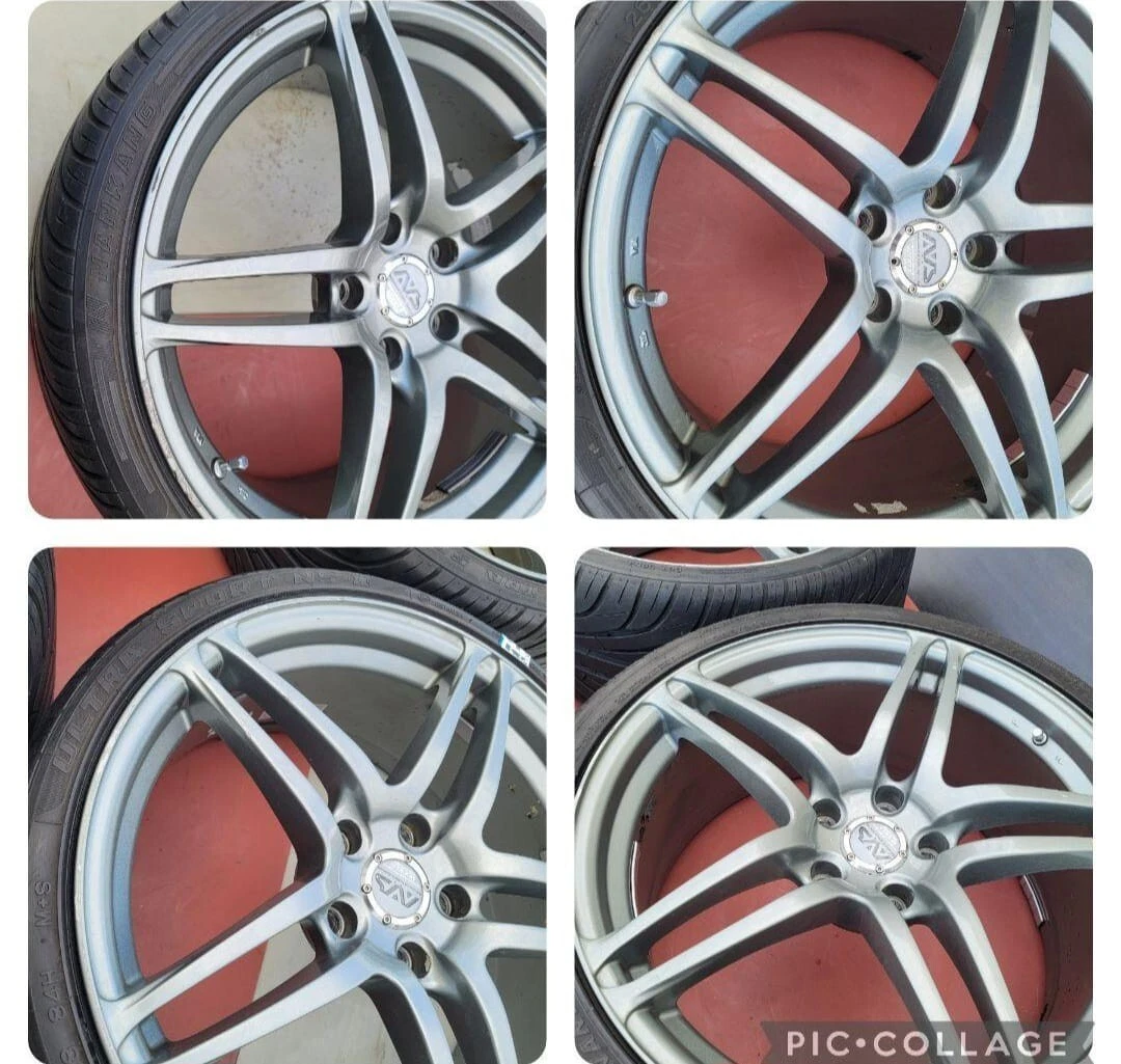 JDM Ultra-lightweight flow-formed AVS Model 5 wheels 18-inch 8J+38 and No Tires - Image 7