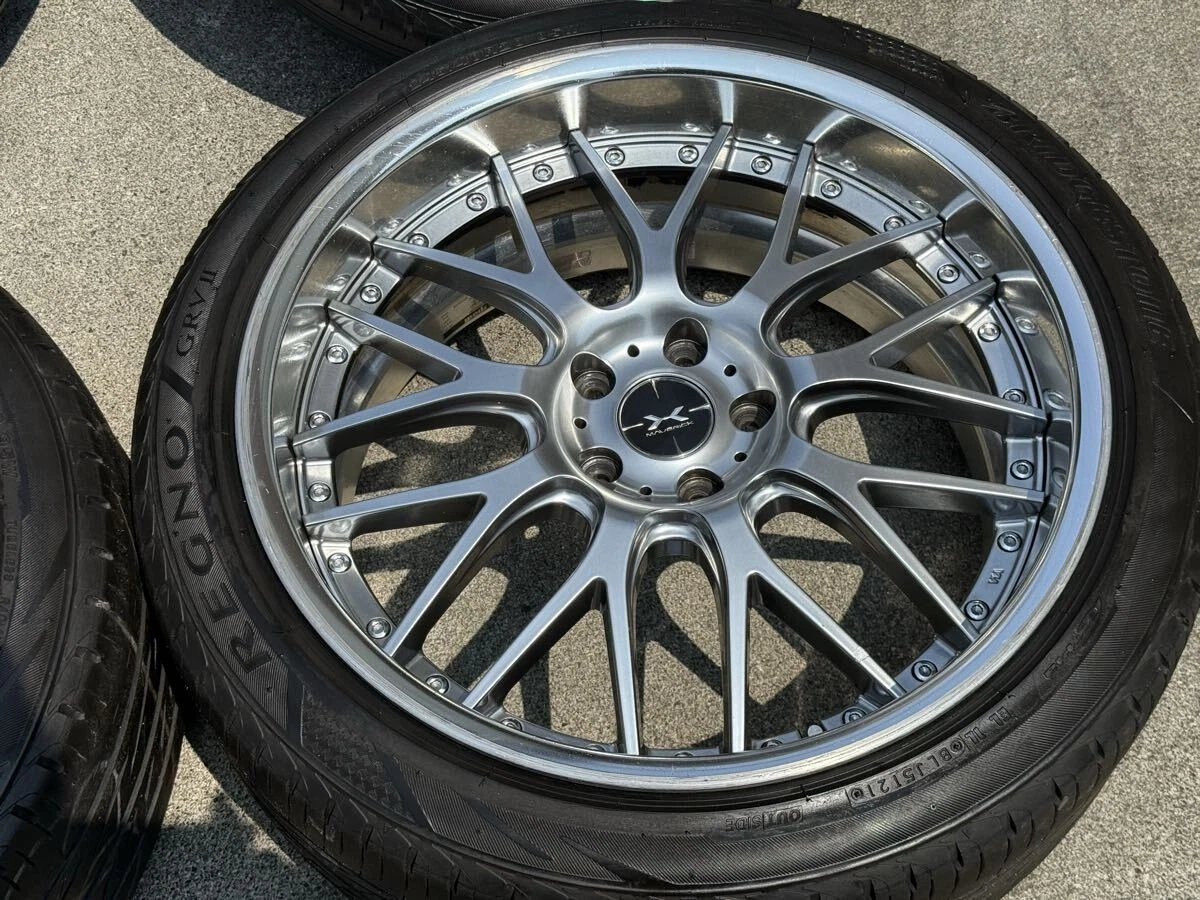 JDM Rare Weds Maverick 709M deep rims plated 245/40R204. Fits Elgrand No Tires - Image 4