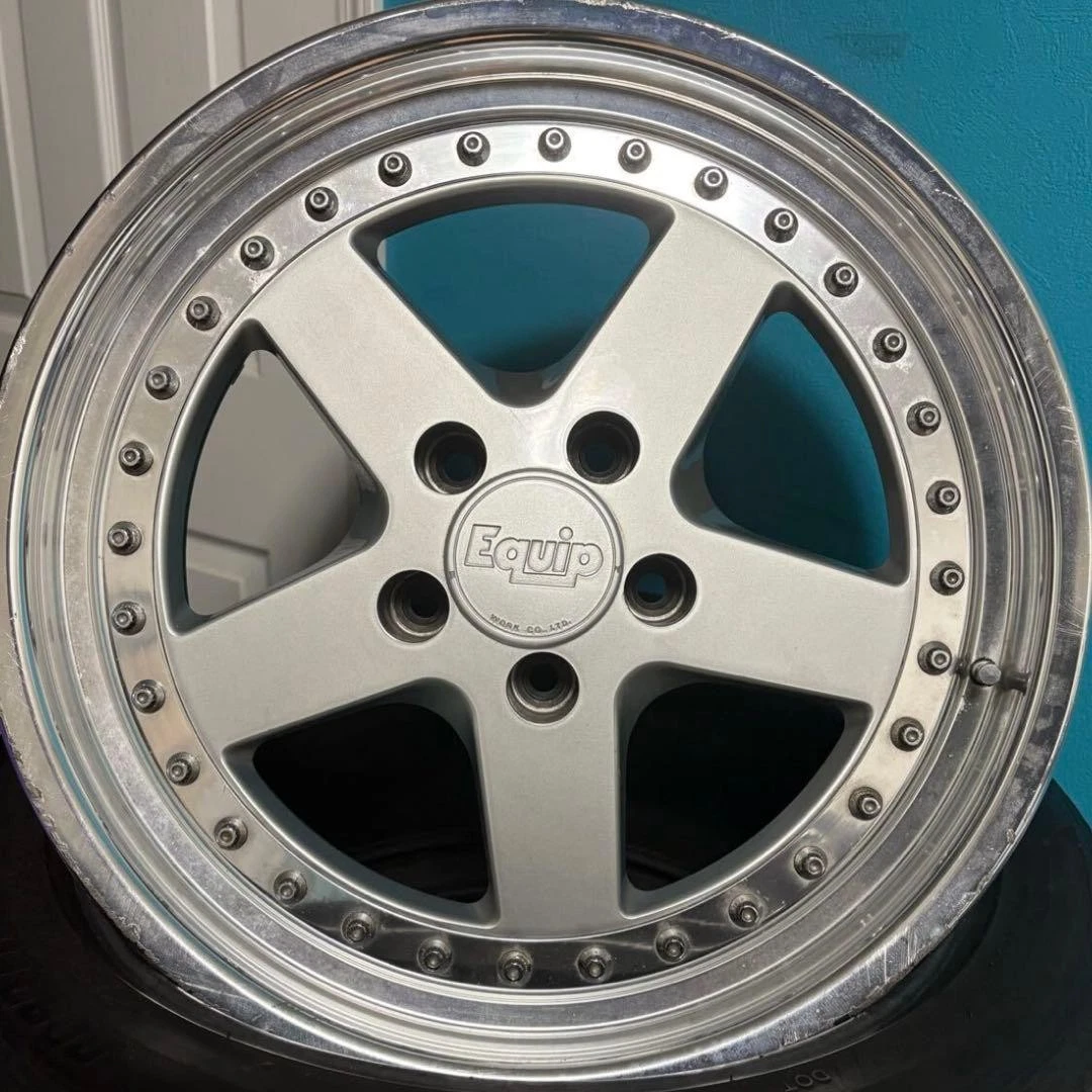 JDM Work Equip 2Book 5-Hole 114.3 Drill No Tires