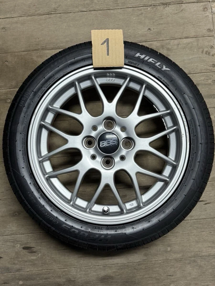 JDM BBS RX280 155J+40 Copen OEM Wheel and Tire Set BBS No Tires - Image 2