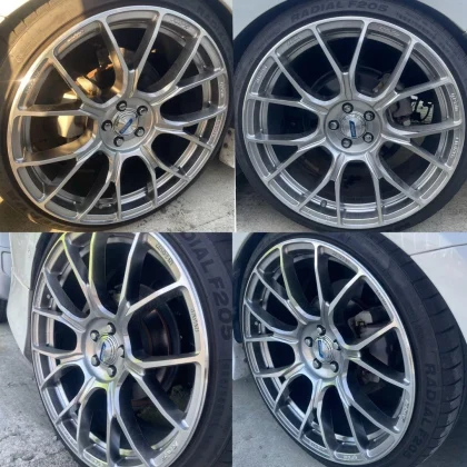 JDM RAYS GRAMLIGHTS57BNA198.5J ET+36 100-5H No Tires