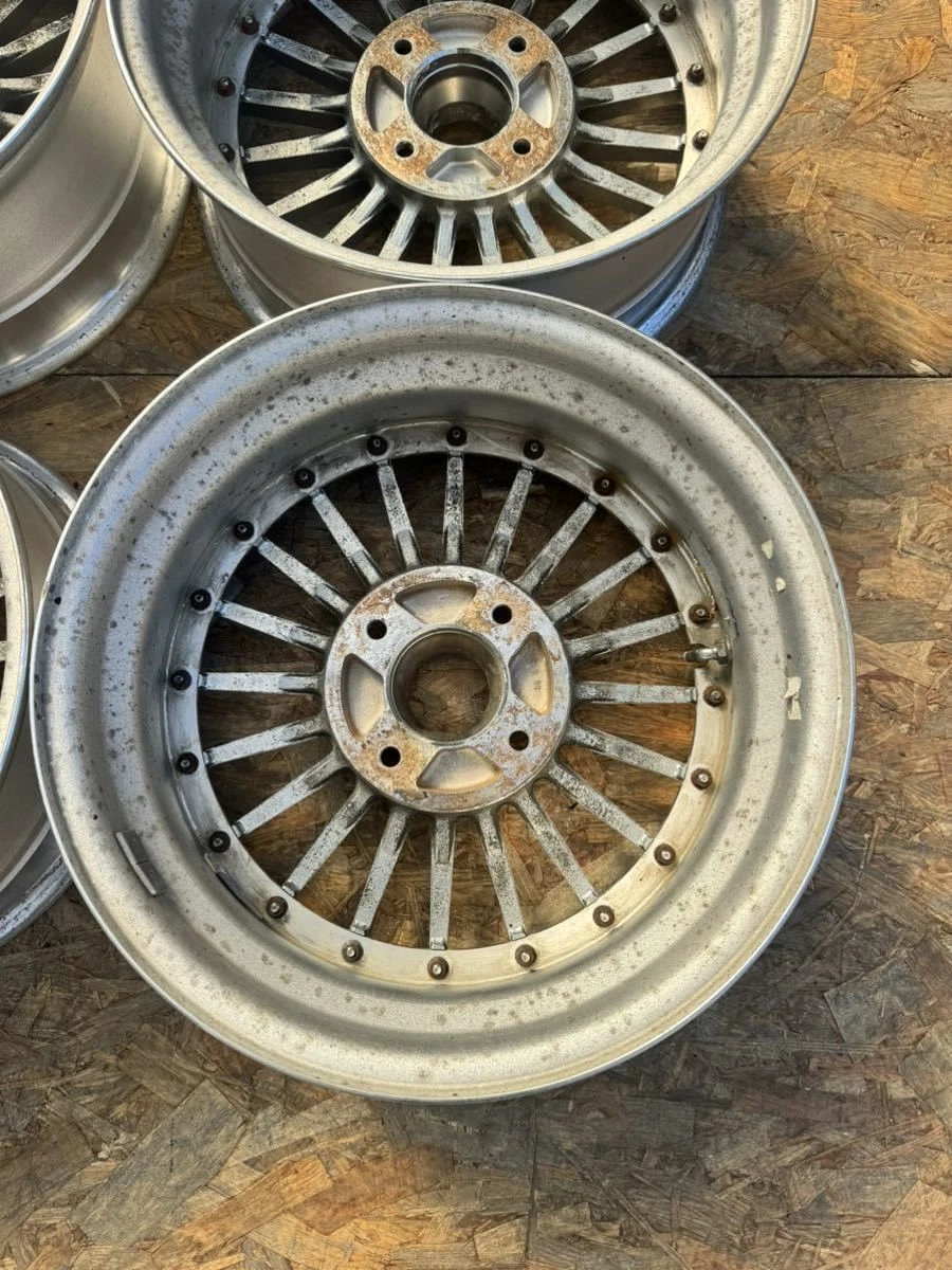 JDM Rare RAYS EMU Finned Wheels Plated 156.5J+19 PCD114.3 4-Hole 4H Ou No Tires - Image 9