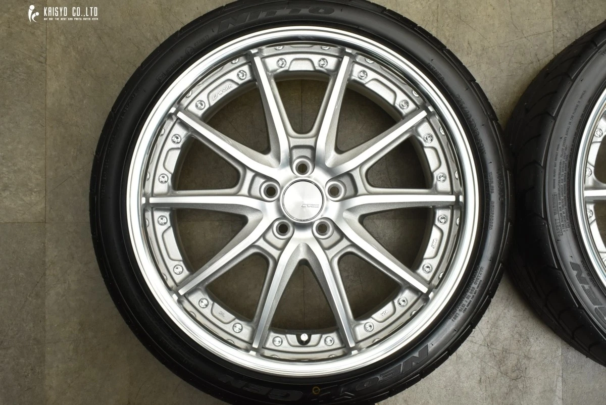 JDM Two-piece deep rims WORK Lanvec LS10 18-inch wheels 7.5J+43 PCD100 No Tires - Image 3