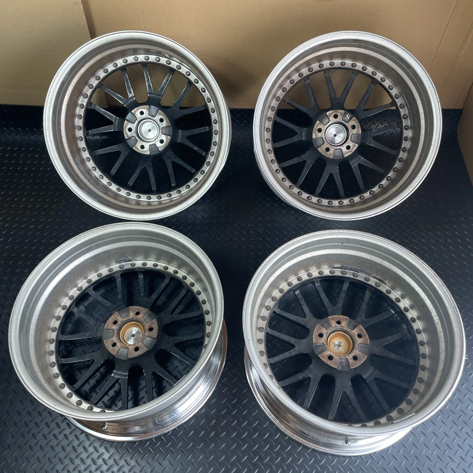 JDM SSR MS1 4Wheels no tires 20x9.5+22 MD 10.5+10 MD 5x114.3 BL - Image 8