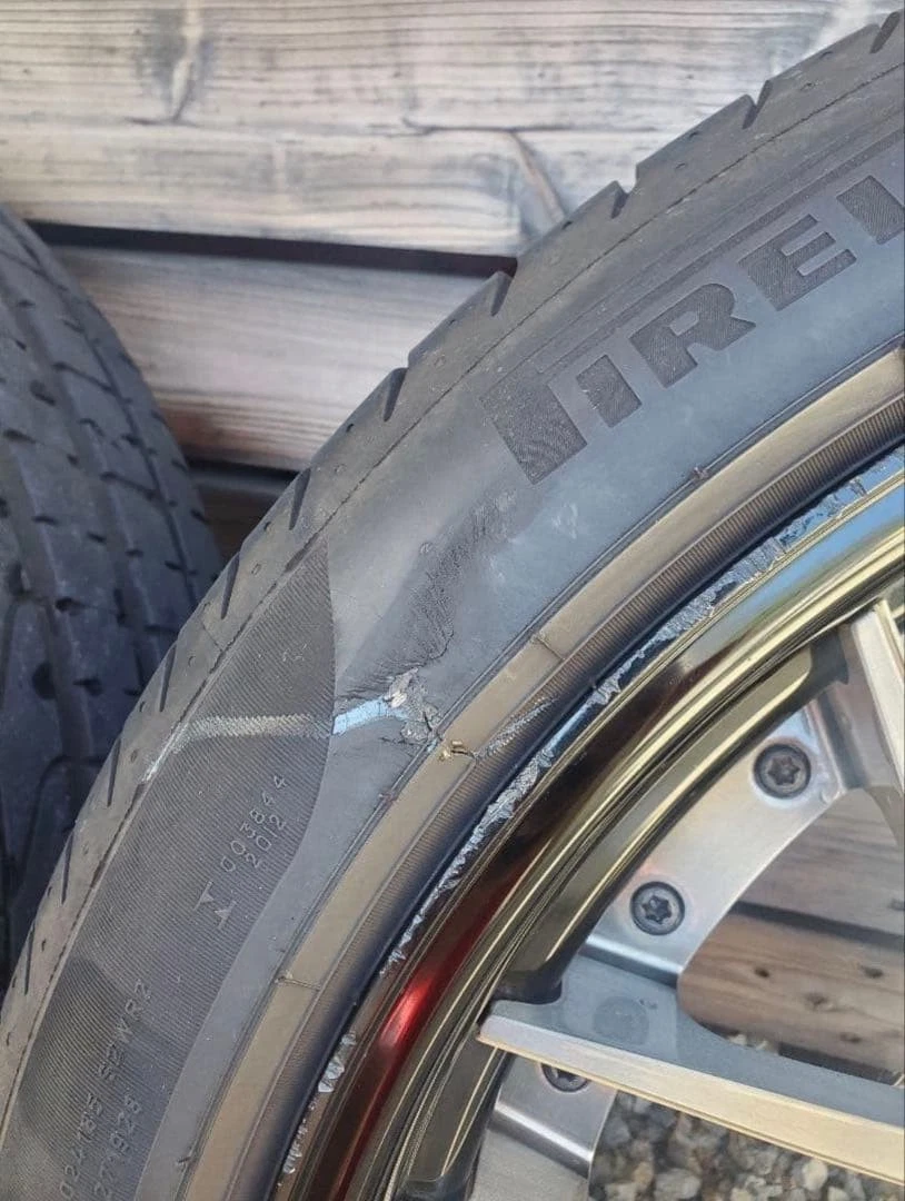 JDM WORK custom-made SION manufactured PCD120 used 22-inch tire wheel No Tires - Image 5