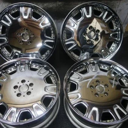 JDM WORK LS507 198.5J +45 9.5J +52 4Book Plated No Tires