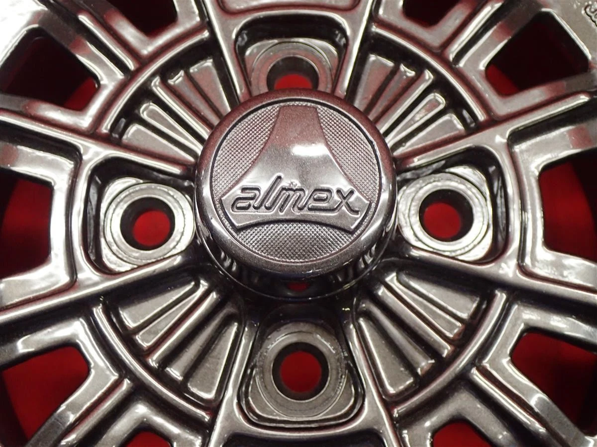 JDM Almex YSC 4Book 5.5J-13 PCD114.3 4-hole +27 hub 68 bluebar 510 whe No Tires - Image 3