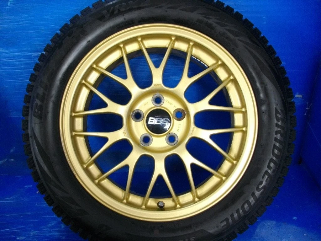 JDM H Subaru Genuine Optional BBS RG362 166.5J +48 5H PCD100 Wheels wi No Tires - Image 2