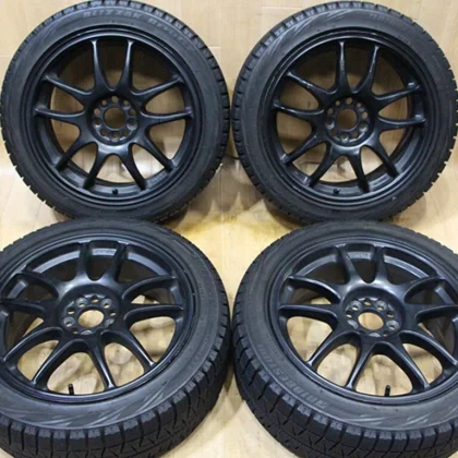 JDM C29 WORK EMOTION CR Kai 17X7J+47 PCD100 Bridgestone BLIZZAK REVO G No Tires