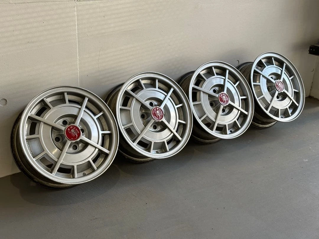 JDM Abarth Black Modra CROMODORA 13x5J wheels 4Book No Tires - Image 2