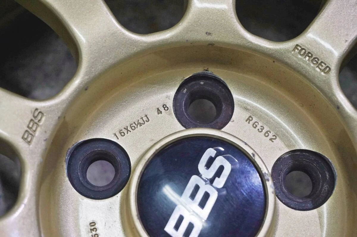 JDM Lightweight Subaru BBS RG362 16-inch 6.5J +48 PCD100 wheels for Fo No Tires - Image 6