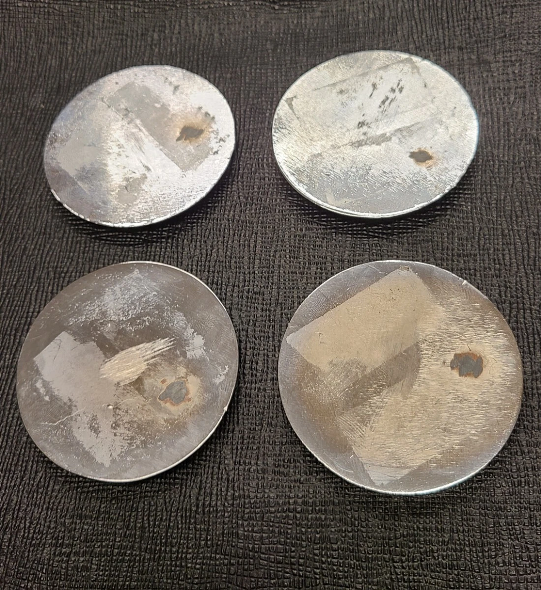 JDM Impala Metal Chip Knockoff Dayton Zenith Wire Wheel Center Cap Hyd No Tires - Image 6