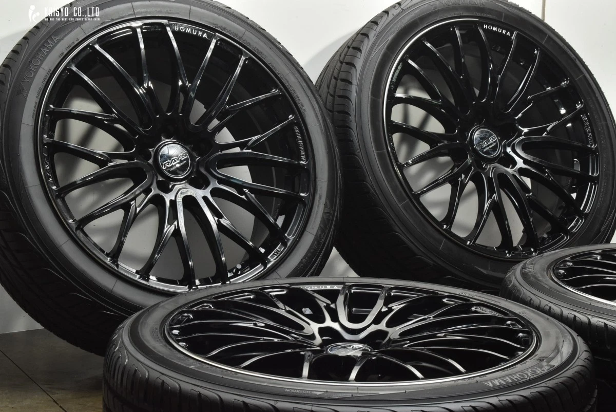 JDM Good condition RAYS HOMURA 2x10 BLACK CLEAR EDITION 20-inch 8.5J + No Tires - Image 2